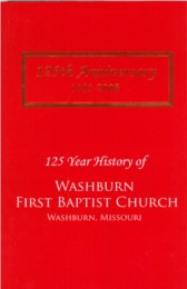 125 Years Wasburn First Baptist