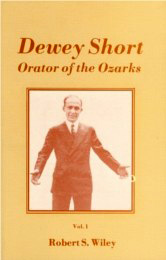 Dewey Short Orator of the Ozarks